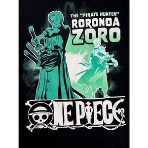One Piece Luffy* Men's S Black Green T-Shirt - Ripple Junction Anime Animation G